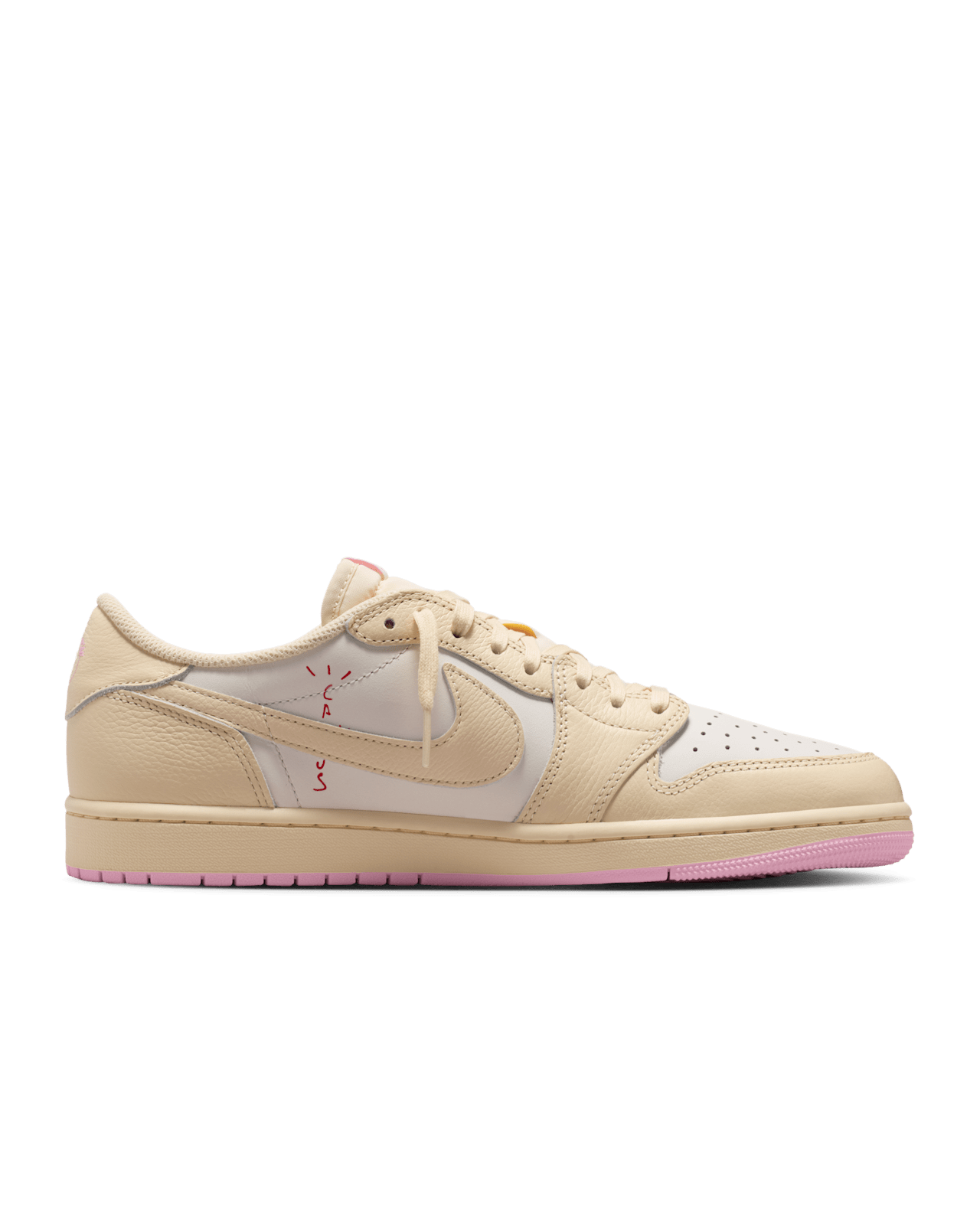 Air Jordan 1 Low x Travis Scott 'Muslin and Shy Pink' (IQ7604-100